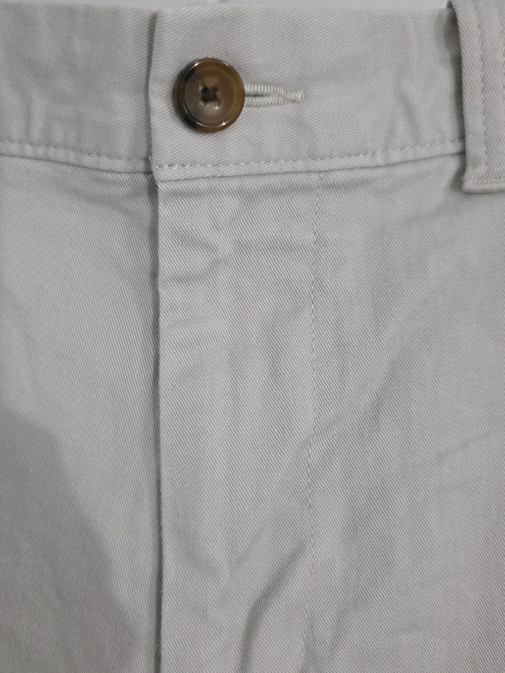 J.Crew Men’s 7” Chino Shorts 34 Stone Khaki Stretch Cotton